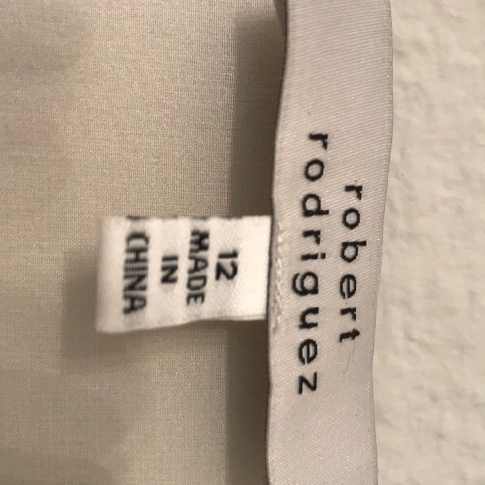 [NWOT] ROBERT RODRIGUEZ Asymmetrical Drape Blouse Size 12 - Picture 4 of 5